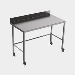 Stainless Steel Table | Diamond Rear Tie Bar | 304L-Grade | Upstand