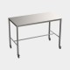 Mobile Stainless steel table with diamond centre tie bar