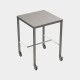 Mobile Stainless steel table with diamond centre tie bar
