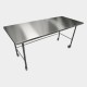 HYGIENOX Mobile Electropolished Table with Rear Rail