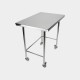 HYGIENOX Mobile Electropolished Table with Rear Rail