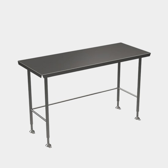 HYGIENOX Electropolished Table with Rear Rail