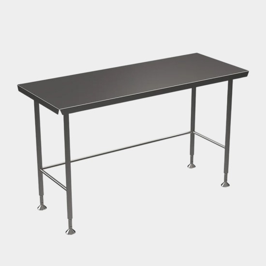 HYGIENOX Electropolished Table with Rear Rail