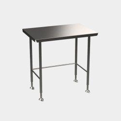 HYGIENOX Electropolished Table with Rear Rail