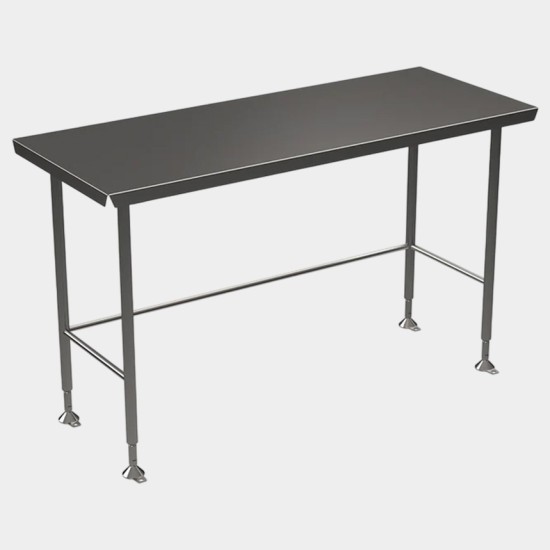Stainless steel Hygienox table with tubular rear tie bar