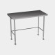 Stainless steel Hygienox table with tubular rear tie bar