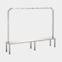 Seating/Step Over Bench with Hanging Rack