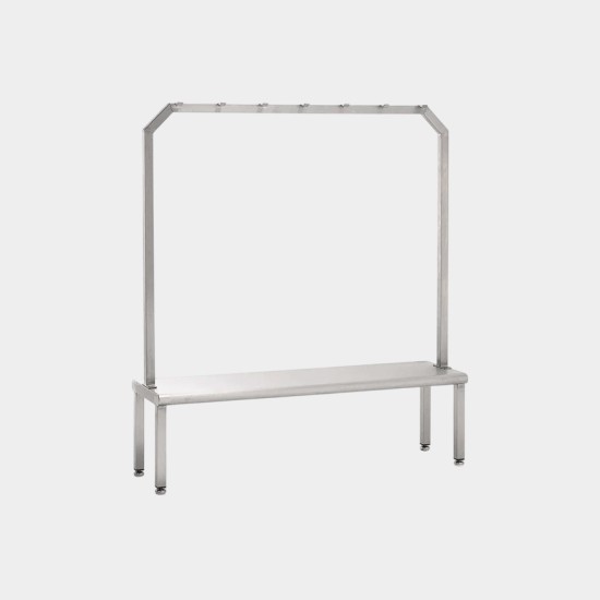 Seating/Step Over Bench with Hanging Rack