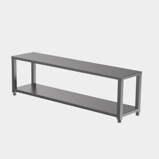 Seating/Step Over Bench with 1 Shelf