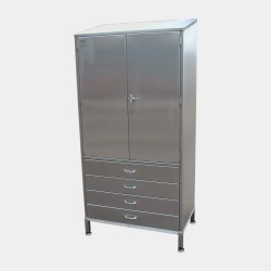 Stainless steel 4 external drawer storage cupboard Stainless steel 4 external drawer storage cupboard