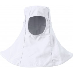 Cleanroom Hood, ISO Class 3, White, One Size
