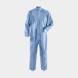 Blue Cleanroom Coverall, ISO Class 3