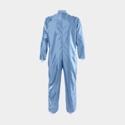 Blue Cleanroom Coverall, ISO Class 3