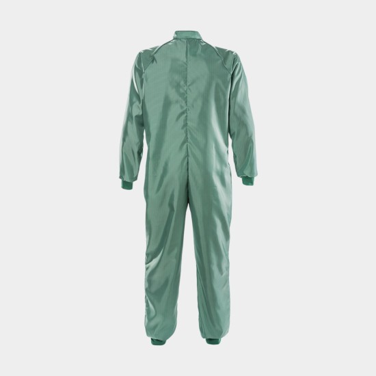 Green Cleanroom Coverall, ISO Class 3