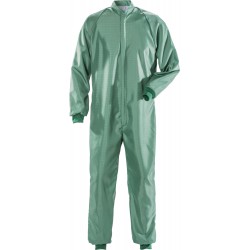 100650-730 Cleanroom Coverall, ISO Class3, Green, XS