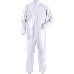 100650-900 Cleanroom Coverall, ISO Class3, White, XS