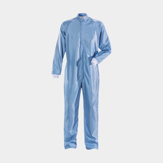 Cleanroom Coverall, ISO Class 3, Blue