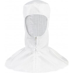 Cleanroom Hood,ISO Class 3, White, XS