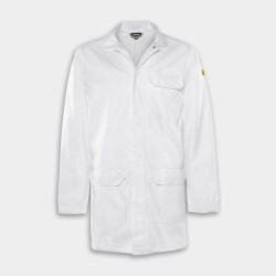 White ESD COAT 3080 ELP