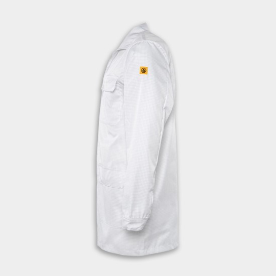 White ESD COAT 3080 ELP