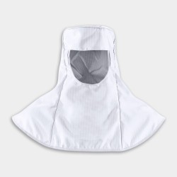 White Cleanroom Hood, ISO Class 3, One Size
