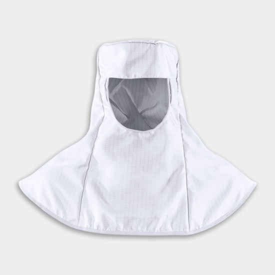 White Cleanroom Hood, ISO Class 3, One Size