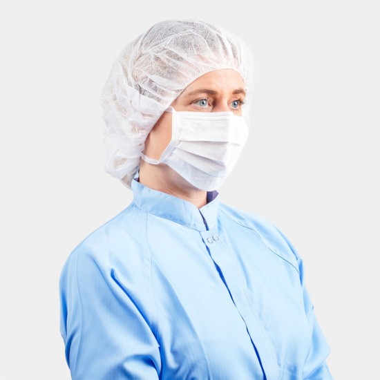 Cleanroom Face Mask | 3-Ply | ISO 5+ | Head Ties