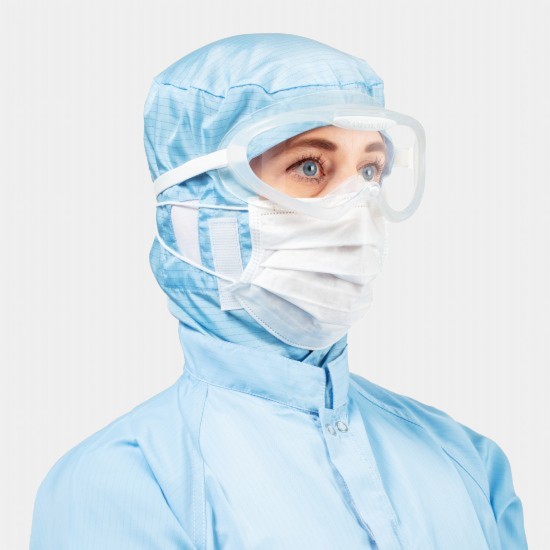 Cleanroom Face Mask | 3-Ply | ISO 5+ | Ear Loops (Spun lace PP)