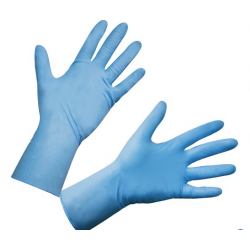 Long & Strong Nitrile Glove, Blue,29cm,Small