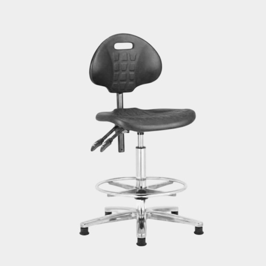 PU High Cleanroom Chair 
