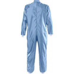 100650-500 Cleanroom Coverall, ISO Class3, Blue, XS