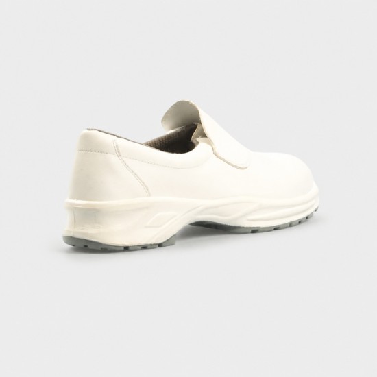 Himalayan Microfibre Slip-On Safety Shoe | White