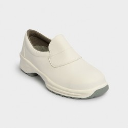 Himalayan Microfibre Slip-On Safety Shoe | White