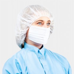 PureTex® Cleanroom Face Mask | 3-Ply | ISO 4+ | OP Ear Loops
