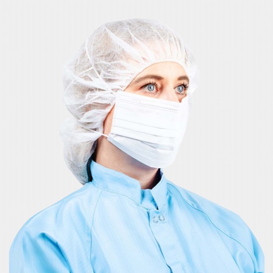 PureTex® Cleanroom Face Mask | 3-Ply | ISO 4+ | OP Head Loops