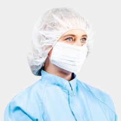 PureTex® Cleanroom Face Mask | 3-Ply | ISO 4+ | PU Ear Loops