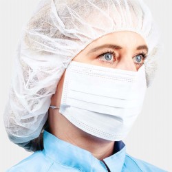 PureTex® Cleanroom Face Mask | 3-Ply | ISO 4+ | PU Head Loops