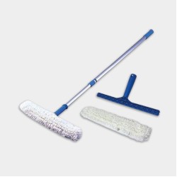 Wall & Ceiling Mop System | ISO Class 4+ | Stainless Steel Mop & Microfibre Mop Head