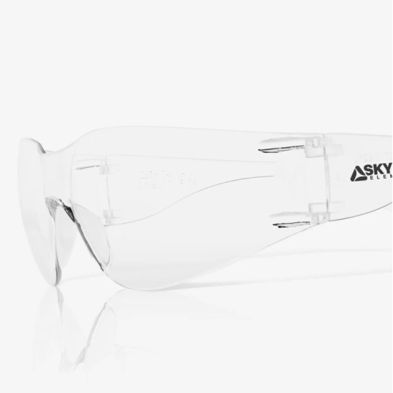 Wraparound Safety Glasses | Clear Lens | Anti-Scratch | 23g