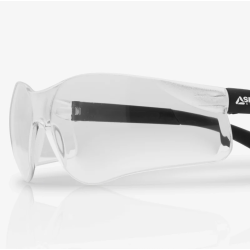 Slim Safety Glasses | Clear Lens | Supplied With Cord