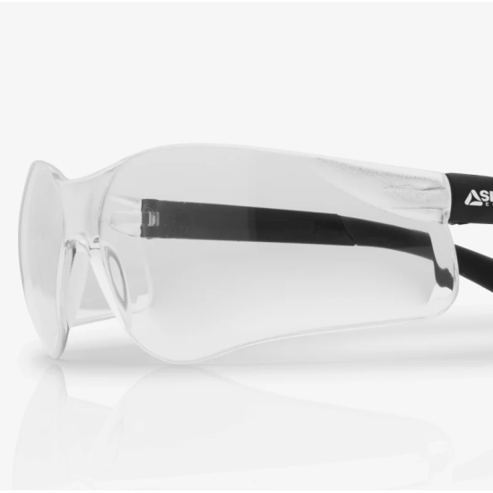 Slim Safety Glasses | Clear Lens | Supplied With Cord