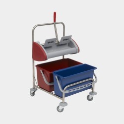 Ringo Double Bucket Trolley | Stainless Steel Cleaning System