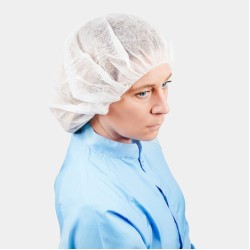 Premium grade 18gsm, 24" Bouffant Cap (Carton / 1000)