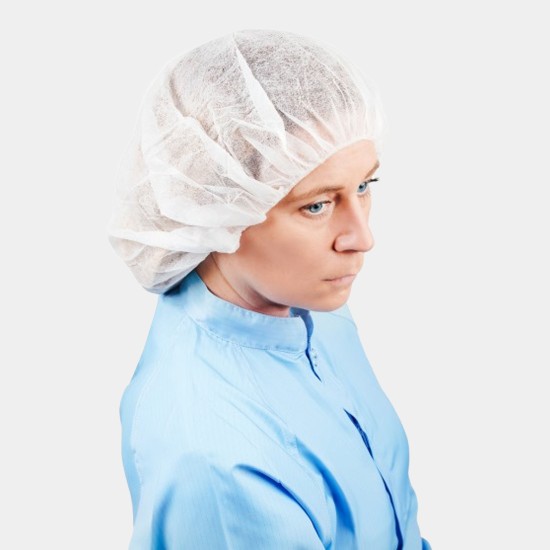 Premium grade 18gsm, 24" Bouffant Cap (Carton / 1000)
