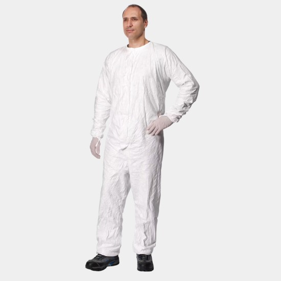 Tyvek® IsoClean® Unhooded Coverall | Clean-processed | Gamma-sterilized 