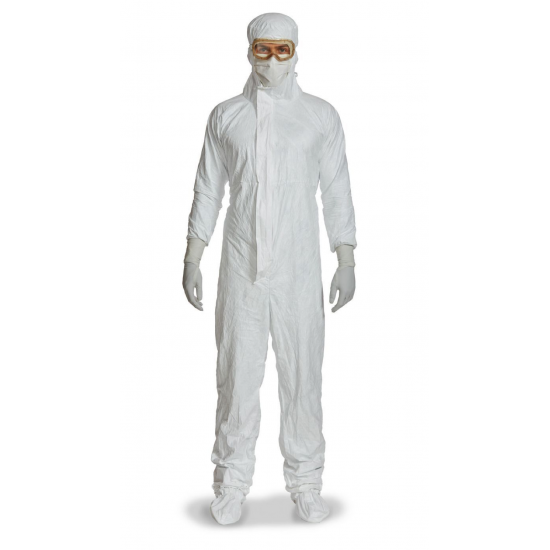 Tyvek® IsoClean® Sterile Hooded Coverall | ISO Class 5+ | Type 5-B / 6-B Tyvek® IsoClean® Sterile Hooded Coverall | ISO Class 5+ | Type 5-B / 6-B