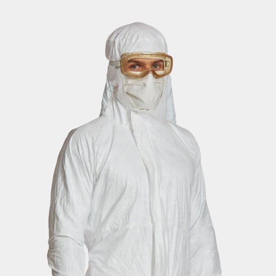 Tyvek® IsoClean® Clean-Processed & Sterile Hooded Coverall | ISO Class 5+ | Type 5-B / 6-B