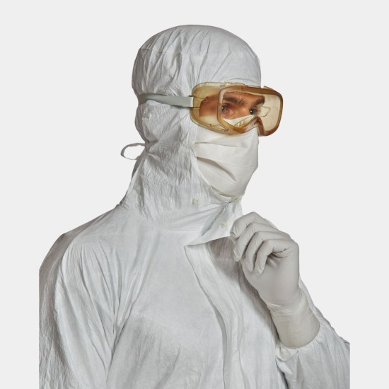 Tyvek® IsoClean® Clean-Processed & Sterile Hooded Coverall | ISO Class 5+ | Type 5-B / 6-B