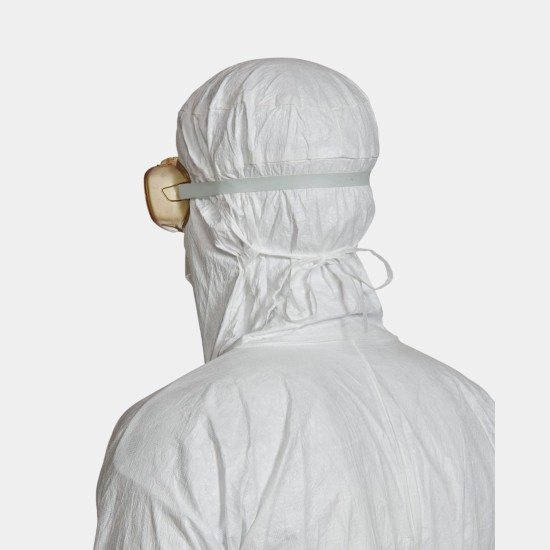 Tyvek® IsoClean® Sterile Hooded Coverall | ISO Class 5+ | Type 5-B / 6-B