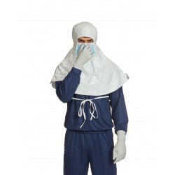 Tyvek® IsoClean® Sterile Hood with Integrated Mask | ISO Class 5+ | Box of 100